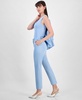 Women's Mid Rise Pinstripe Classic Pants