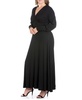 Women's Plus Size Bishop Sleeves Maxi Dress