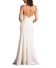 Women's Sicily Pearl Trim Halter Gown