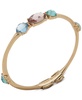 Gold-Tone Stone Station Bangle Bracelet