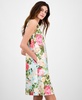Women's Printed Sleeveless Scuba Shift Dress