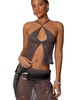 Womens Jaynie Distressed Knit Top