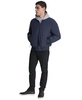 Men's Stretch Zip-Front Zip-Pocket Bomber Jacket