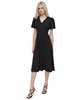 Women's Bubble-Sleeve Scuba-Crepe Midi Dress