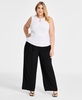 Trendy Plus Sleeveless Ribbed Cut-out Top, Exclusively at Macy's