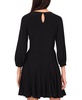 Women's Long-Sleeve Godet Dress