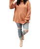 bubbly b sweater in ginger
