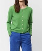 crewneck cashmere cardigan in green