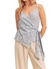 malorie top in sky floral