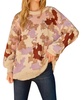 out of hiding camo sweater in cream multi