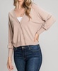 balloon sleeve cardigan in oatmeal