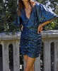 avalon sequin dress in midnight navy