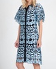 gaia shirt dress in blue hacienda