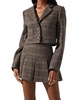siarah jacket in brown blue multi