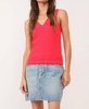 noa v-neck tank top in infrared