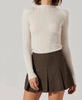 siarah skirt in mocha plaid