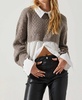 the label carol sweater in gray