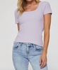 lara rib top in verbena