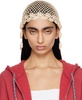 Beige Blossom Crochet Beanie