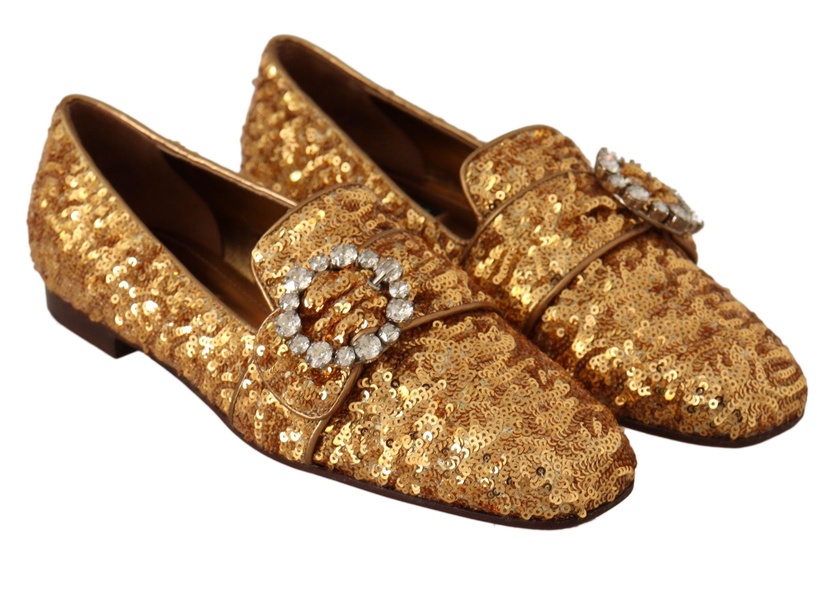 Embellished Loafers with Sequins and Crystals by Dolce & Gabbana