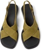 Green Nubuck Sandals for Women.