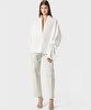Polo neck blouse in poplin