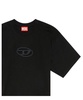 Diesel T-Buxt Cropped Cotton T-Shirt