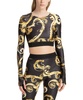 Abstract Multicolour Embroidered Top