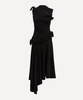 Black Tie-Up Dress