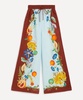 Dahlia Floral Linen Trousers