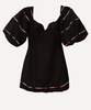 Black Coloured Stripes Mini-Dress