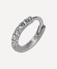 18ct White Gold Dusty Diamonds Hoop Earring