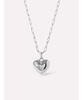 - Puffed Heart Necklace - Lev Silver