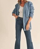 oversize blazer in denim