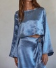 misha top in blue teal