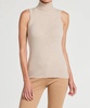 nicolette sleeveless cashmere top in oatmeal