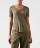 slub jersey classic v-neck tee in army