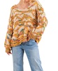 feel alive again sweater in yellow multi