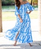 silvana maxi dress in blue