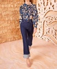 hera blouse in blue devore