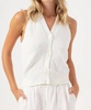 zya vest in white