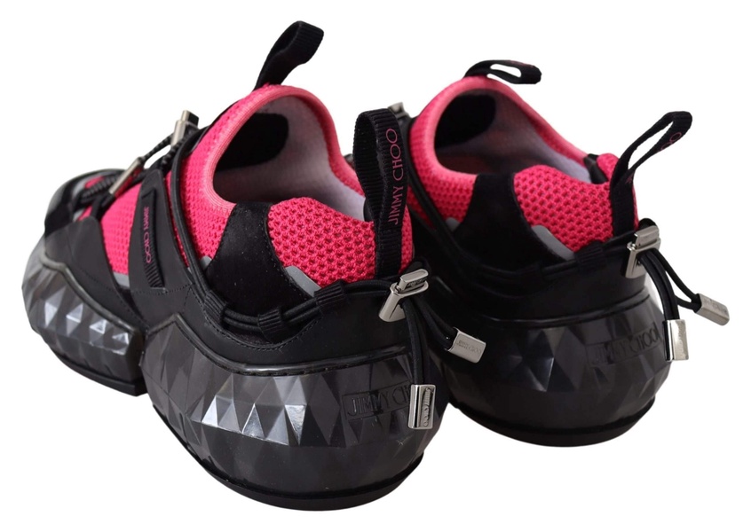 electric elegance leather mesh women's sneakers