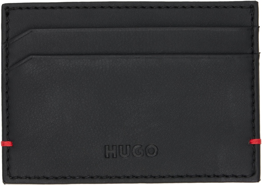 Black Faux-Leather Card Holder