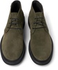Green nubuck ankle boots for men
