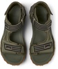 Green Recycled PET and Leather Sandals for Men.
