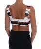 Dolce & Gabbana  Multicolor Sequined Stretch Bustier Top