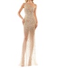 a-line casual dress in gold