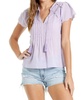 frida embroidered top in wisteria