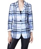 plaid blazer in lavender multi