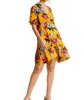 floral ruffle babydoll dress in sunflower